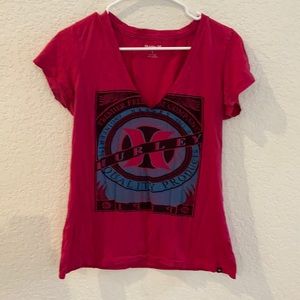 Hot pink Hurley tee